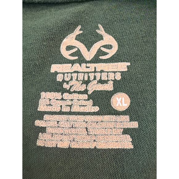 Realtree Outfitters Baylor University Green/Camo tee 100% Cotton XL - Picture 3 of 7